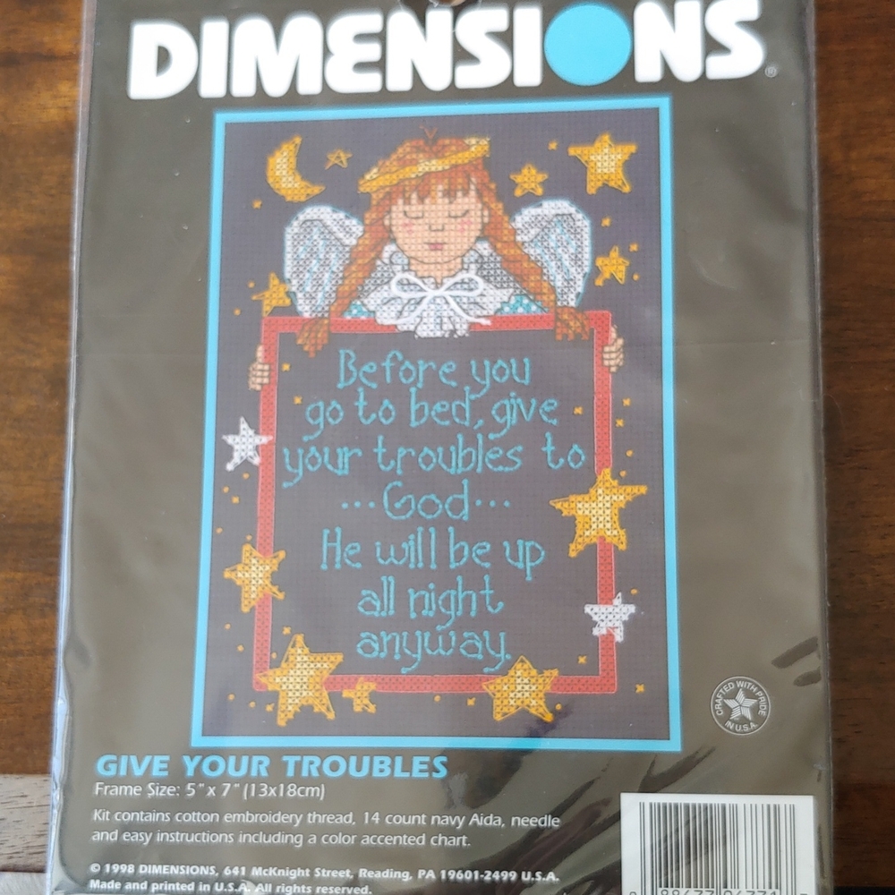 Dimensions 'Give Your Troubles' Cross Stitch Kit